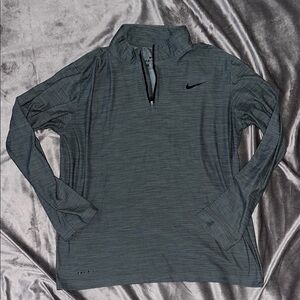 Nike Gray Quarter-Zip Pullover